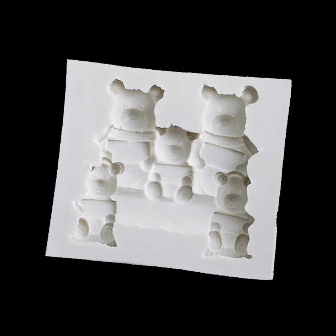 Милая силиконовая форма для торта с мастикой Мультяшные животные медведь