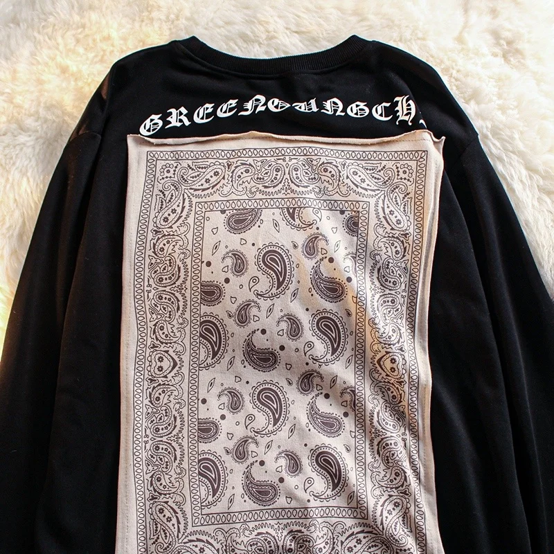 Женский ретро-свитер с круглым вырезом свободный уличный Топ большого размера в