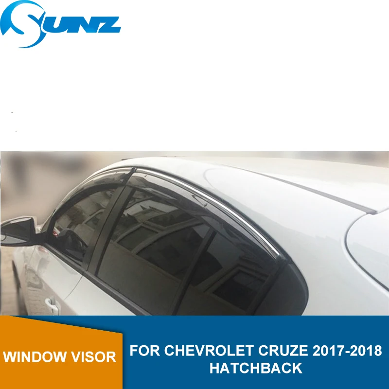 Боковые дефлекторы Winodow для Chevrolet Cruze 2017 2018 хэтчбек Защита от солнца дождя
