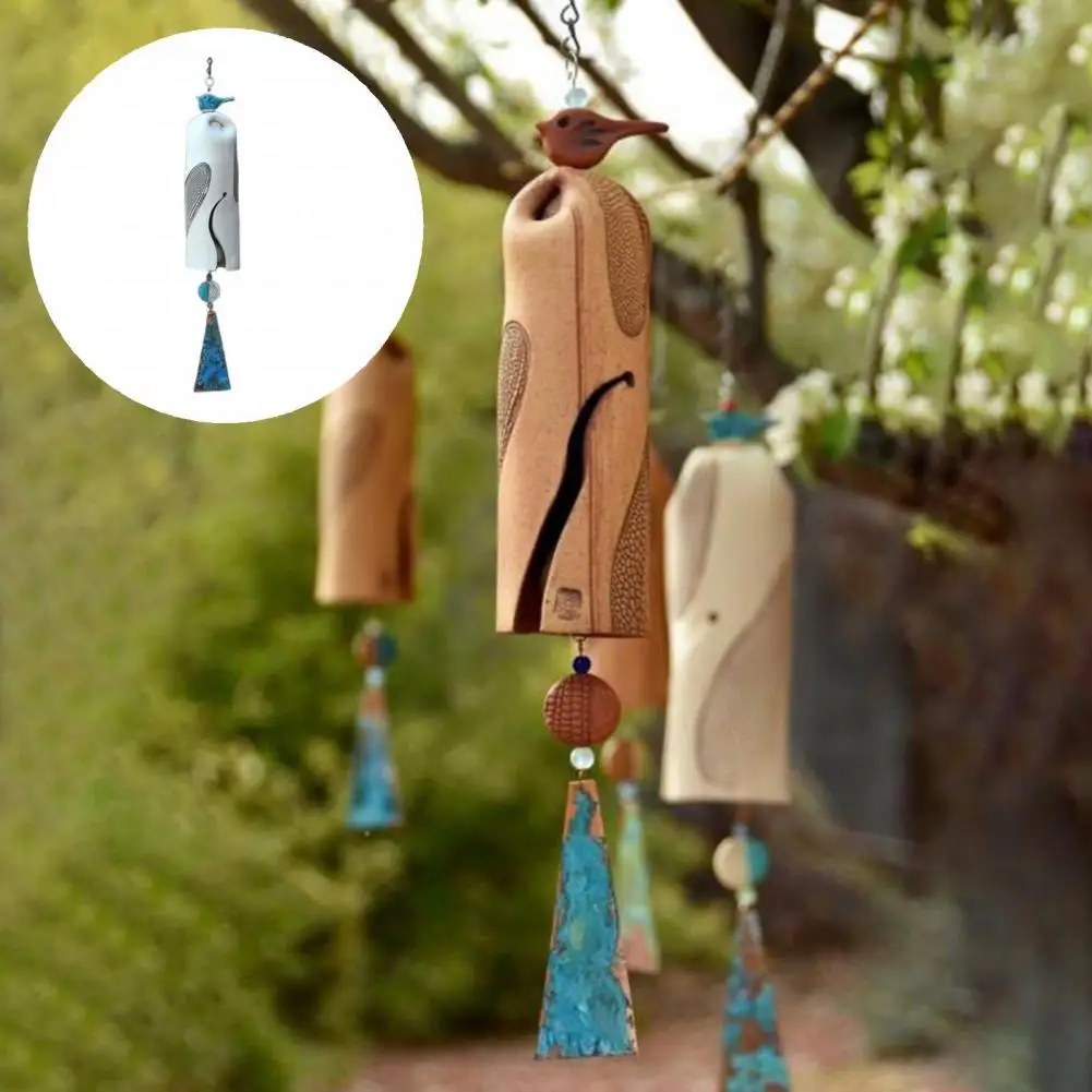 

Beautiful Great Hanging Ornament with Small Sculpture Bird Resin Hanging Ornament Ultra-light for Yard