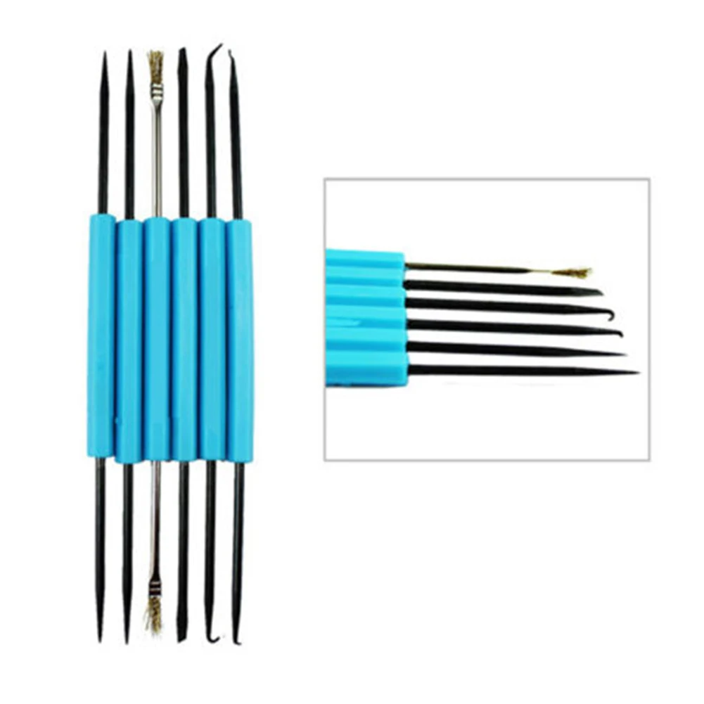 

6pcs Combination Electronic Components Cleaning Assist Chrome Vanadium Steel Durable Home Accessories Repair Repair Welding Tool