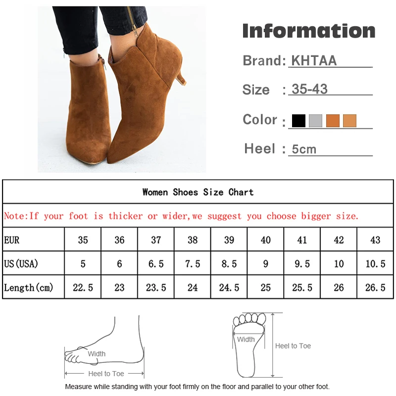 

Autumn Women's Leopard Pointed Toe Ankle Boots Female Zip Woman Snake Stilettos Plus Size Ladies Suede Female Shoes Thin Heels