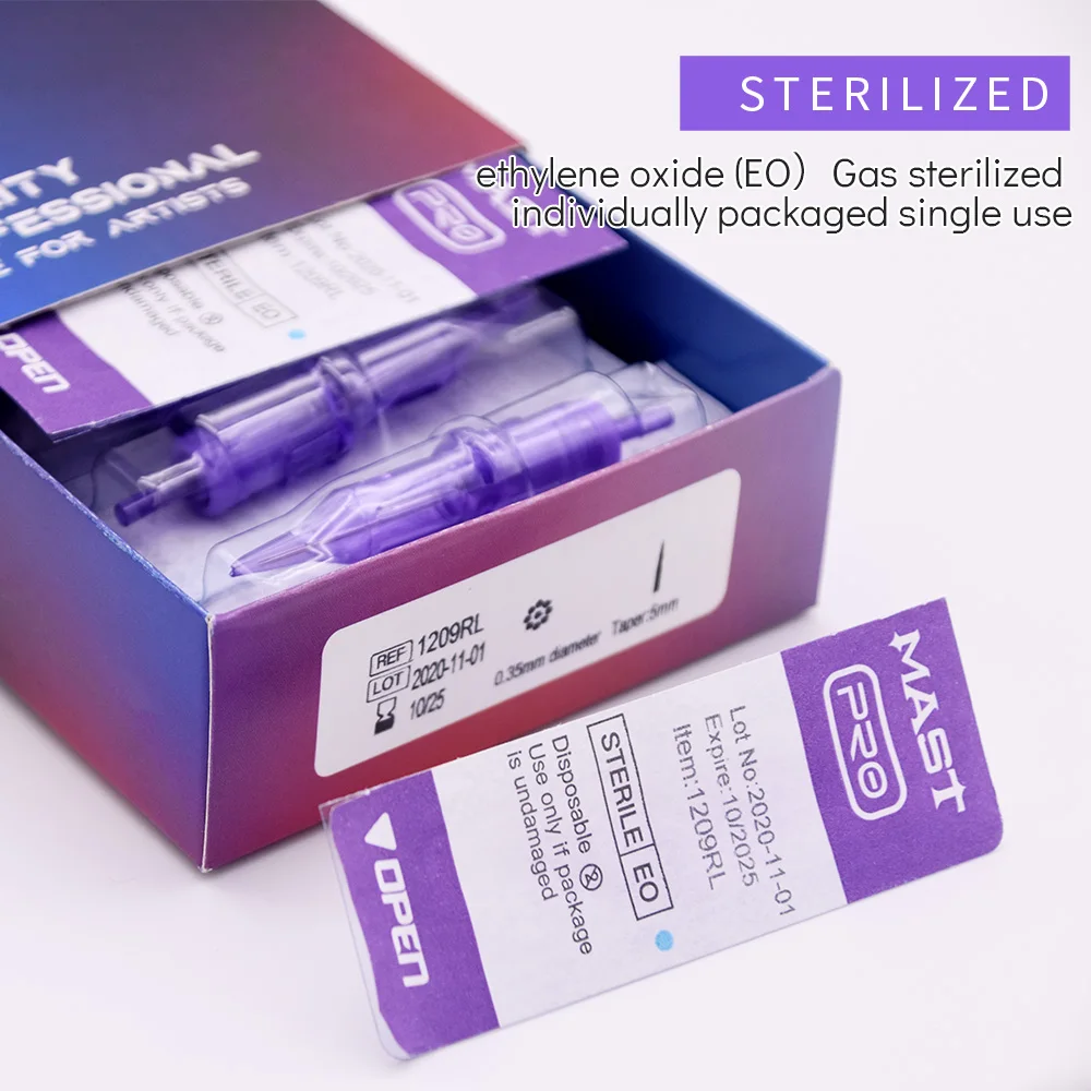 Mast Pro 20pcs/Lot Disposable Tattoo Cartridge Needles Sterile RL DragonHawk Makeup Machine Rotary Pen Round Liner | Красота и