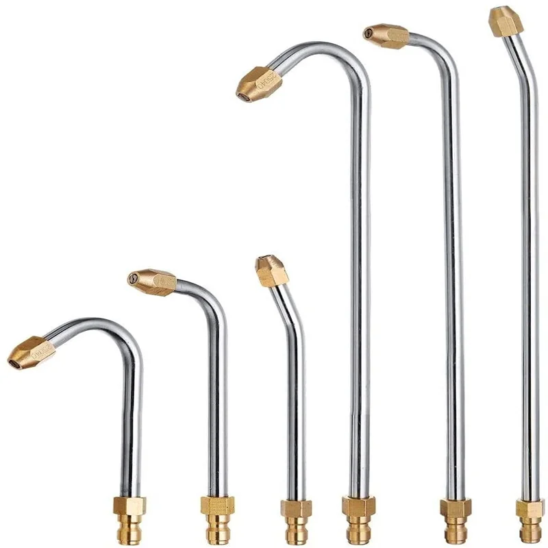 

6 Size Car Washer Metal Jet Lance Water G U N Wand Extension Cleaner Attachment Angled Lance for G1/4 High Pressure Washers Wash