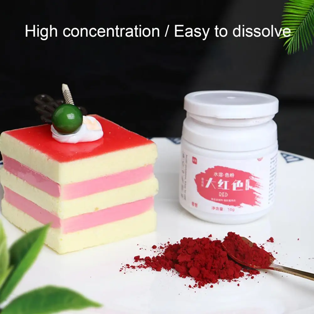 

1 Bottle Coloring Dust Soluble Decorative Mealy Food Grade Cake Bread Chocolate Coloring Powder Household Supplies