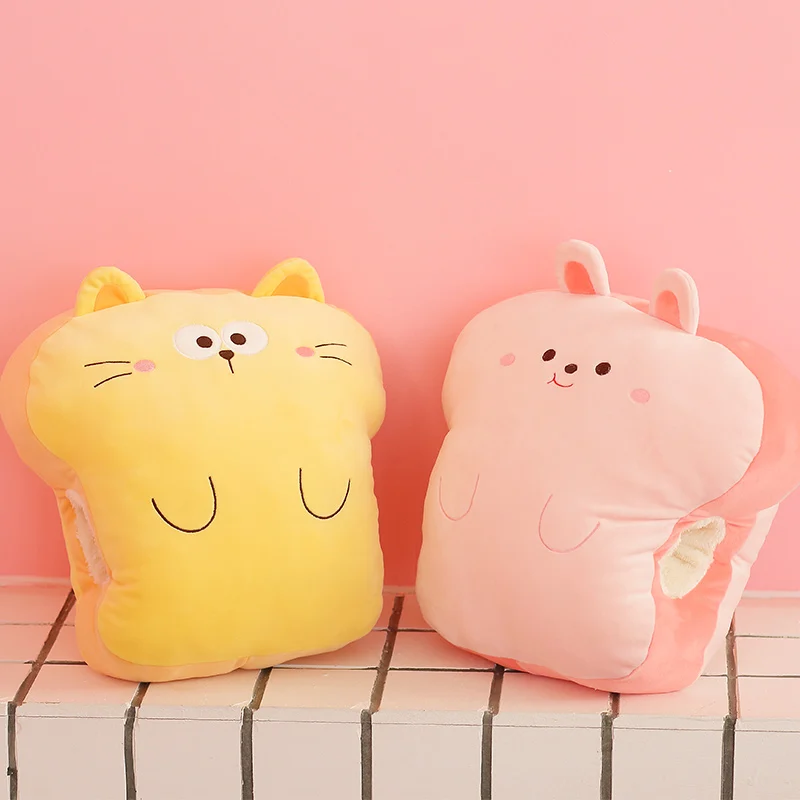 

1pc 30cm cute cheese bread nap plush hand pillow soft stuffed cushion doll kids girlfriend gifts home decoration