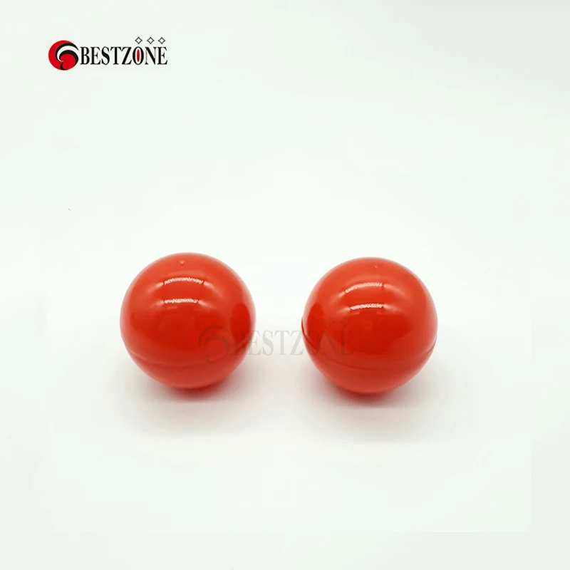 100 шт./лот 50 мм полностью красные пластиковые капсулы игрушка мяч-сюрприз детский