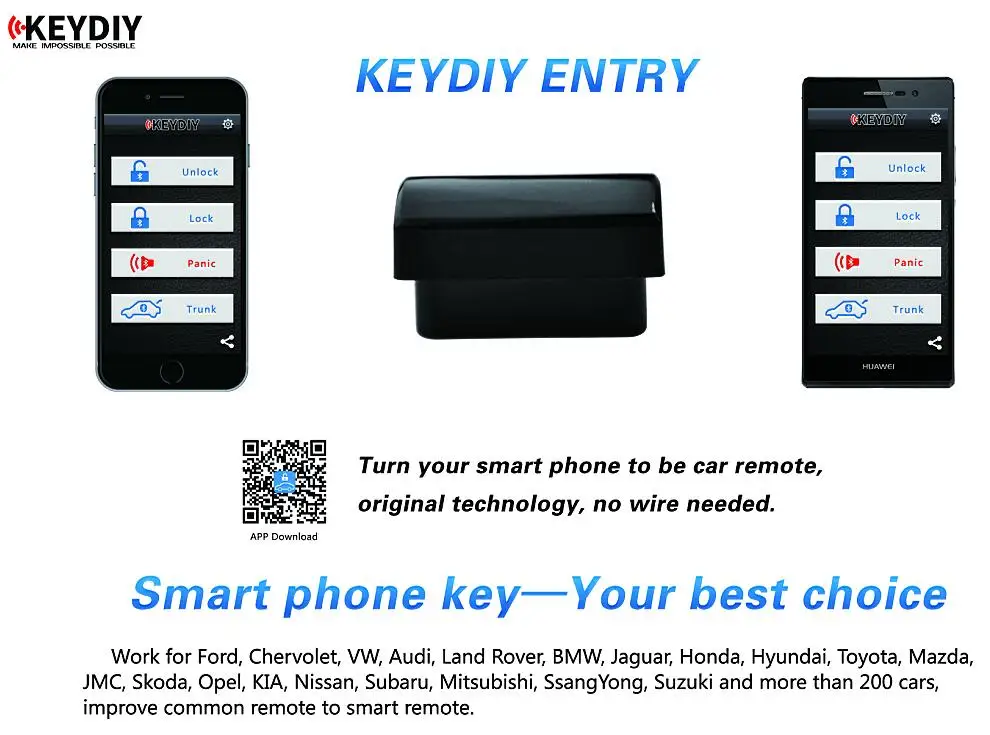 HKOBDII Новое поступление KEYDIY KD OBD вход для смартфонов автомобильных пультов доступа