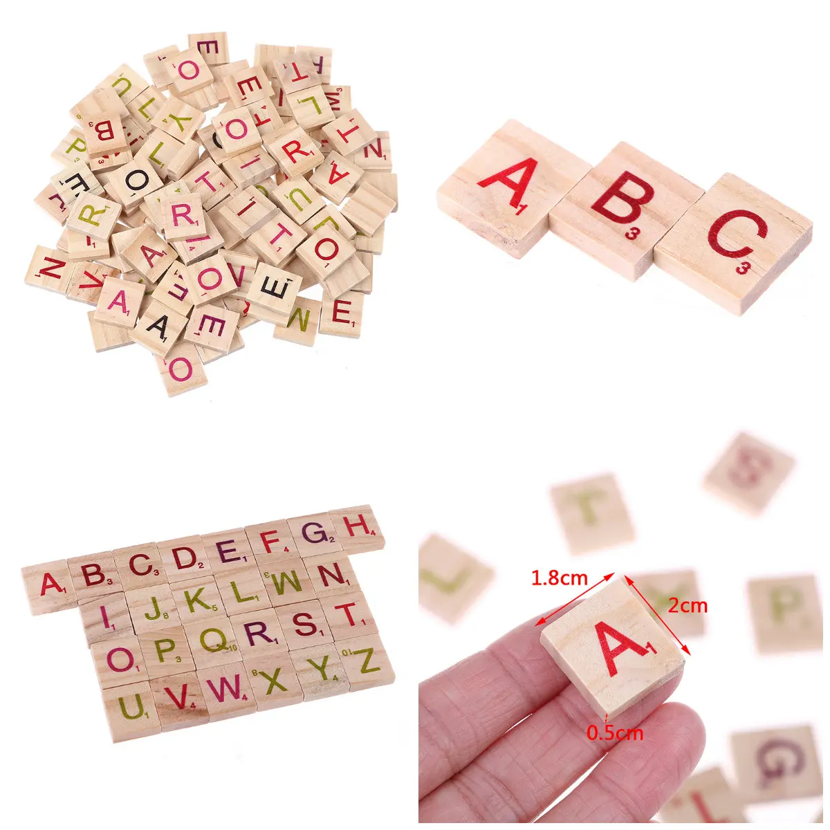 Деревянные буквы алфавитная плитка черный Эрудит и цифры для дерева