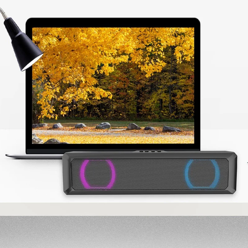 A4 Bluetooth Динамик 360 градусов стерео объемный Портативный ТВ мультимедиа красочный