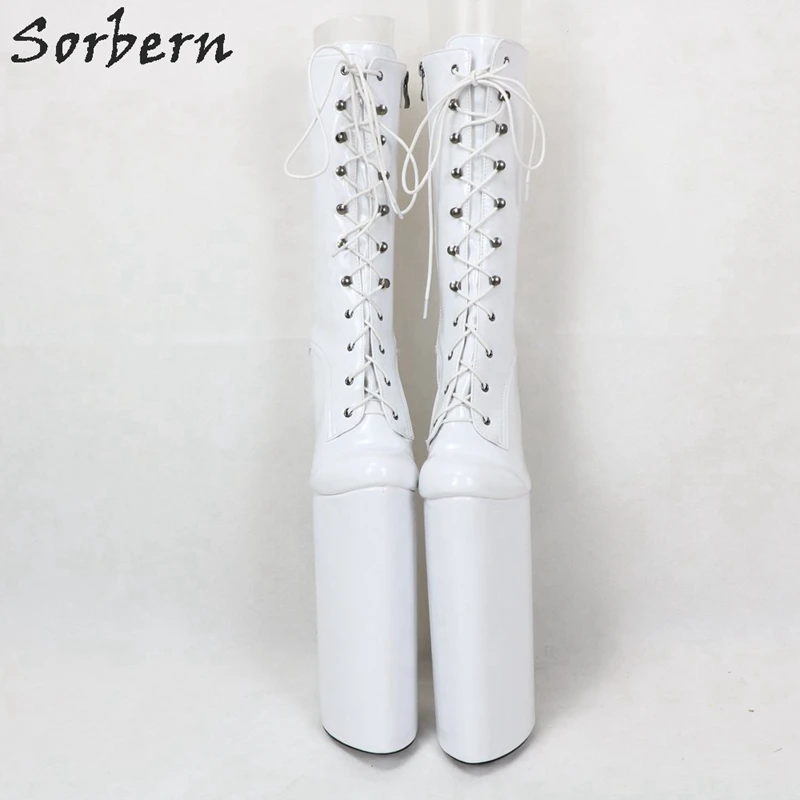 Женские ботинки на высоком каблуке со шнуровкой 12 дюймов | Обувь