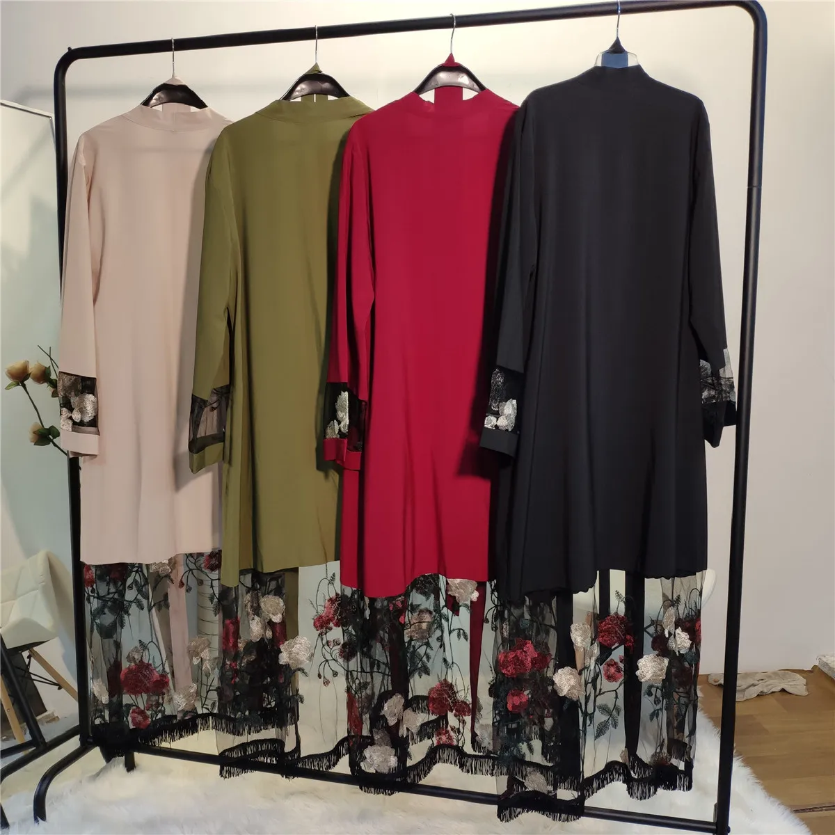 Одежда Caftan турецкий мусульманский модный кардиган мусульманские Абайи для