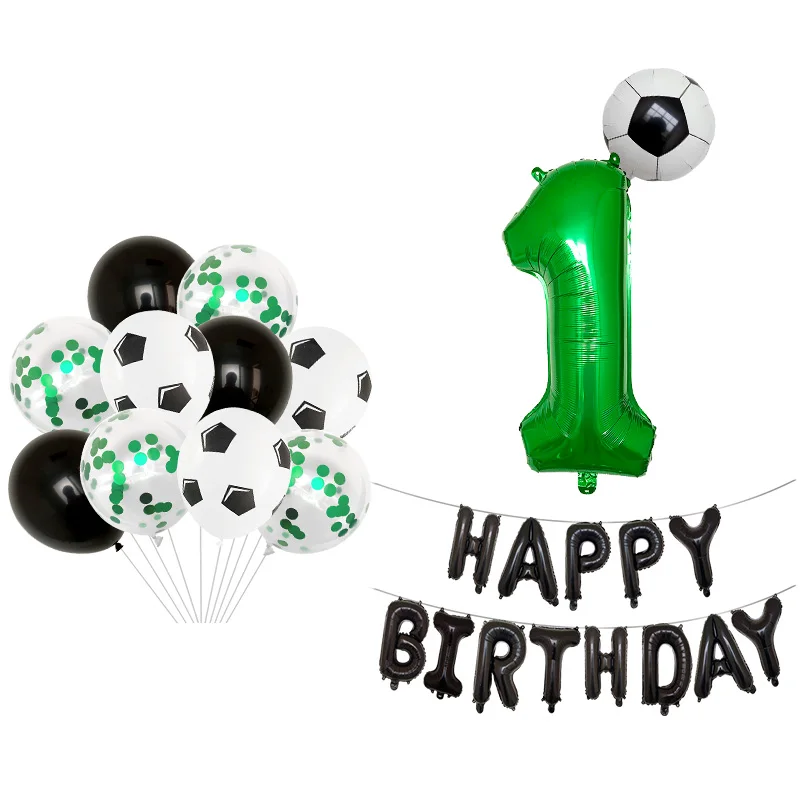 Барселона футбол Джерси фольги шары 30 дюймов зеленый номер воздушный шар мальчик