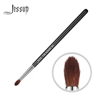 Jessup твердый блендер для глаз, одна Кисть для макияжа, 1 шт., профессиональная волоконная деревянная ручка для волос, черный и серебряный косметический инструмент, оптовая продажа 244