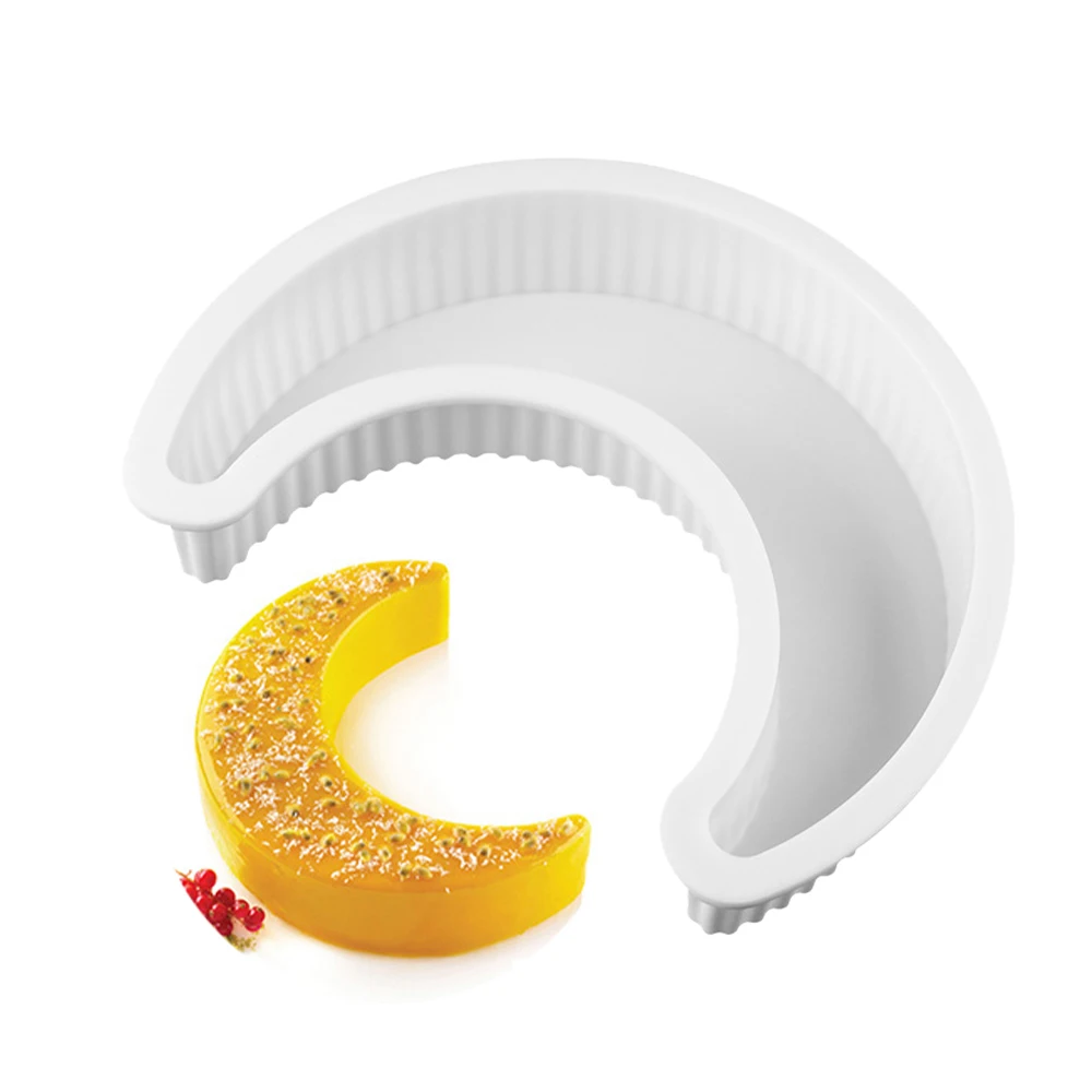 

Hot Moon Shape Silicone Mold Moon Mousse Cake Mold Dessert Mould Cake Decorating Tools Silicone Bakeware Cake Tools 2021