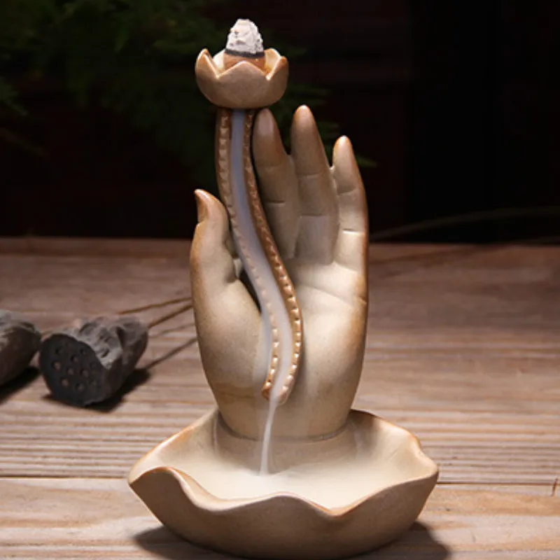 Буддийский водопад ароматическая горелка с обратным потоком керамический