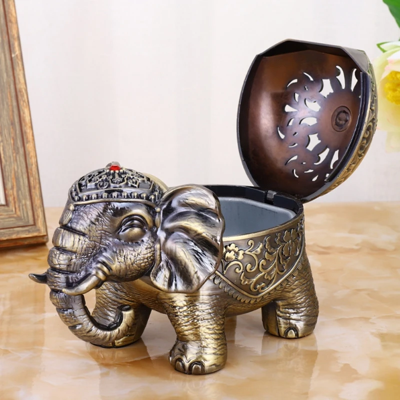 

Waterfall Incense Burner Metal Elephant Incense Cones Sticks Holder Exquisite Figurine Statue Home Decor Gift Decor H051