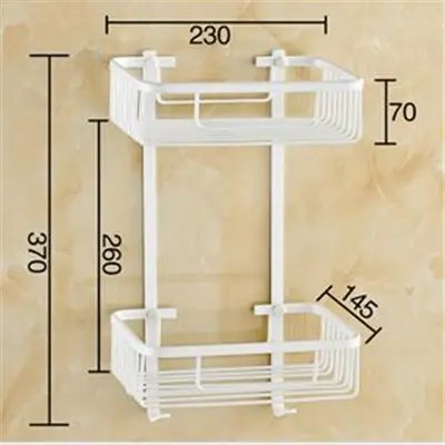 

Bathroom Shelf Brass Bath Shower Rack Bath Shower Shelf Bath Shower Caddy Holder Wall Mounted Gold/Chrome 1-2 Tier Corner Shelf