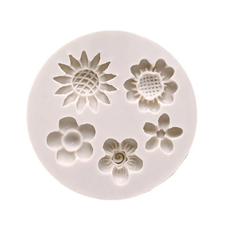 

Small daisy flower fondant cake mold decoration tool chocolate candy mold, sugarcraft, kitchen tools