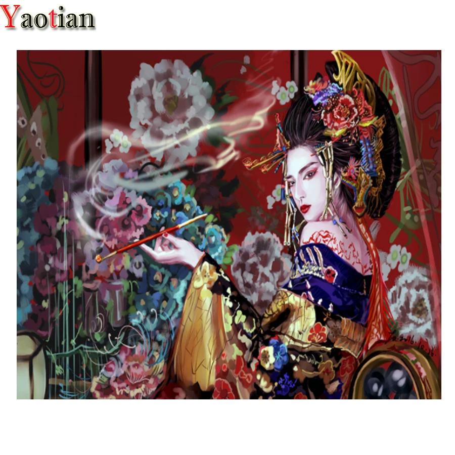 

Полная круглая/квадратная Алмазная вышивка мультяшный Большой глаз Осьминог девушка сделай сам 3D Алмазная живопись вышивка крестиком укра...