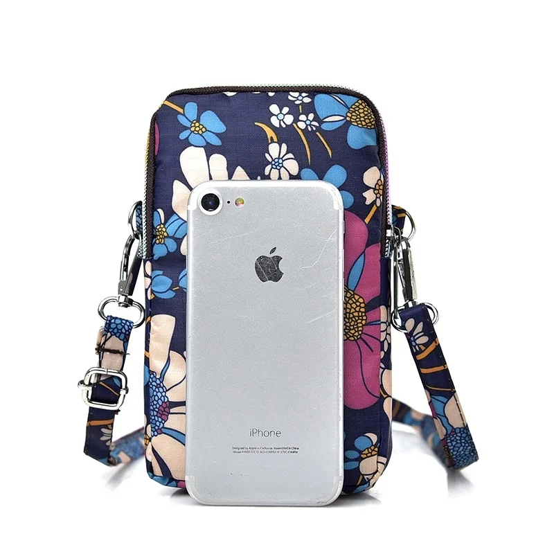 

2020 Multi Phone Bag Pouch For Women Shoulde Bag Card Holders Girl Handbag Ladies Clutch Phone Purse Nylon waterproof