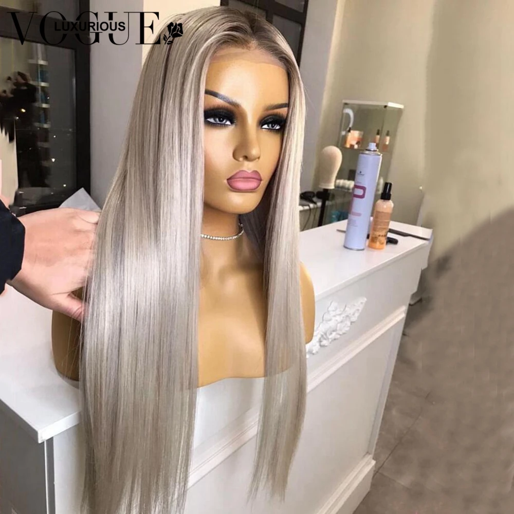 Парики из человеческих волос ледяной блонд бразильские Натуральные Прямые