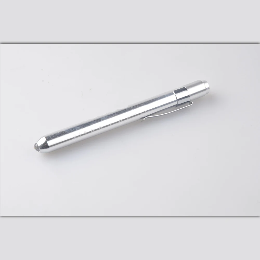Silver TOPCOM Медсестра Карманный Penlight Врач Ручка свет Аварийный Желтый Луч - Испускаемый цвет: Silver