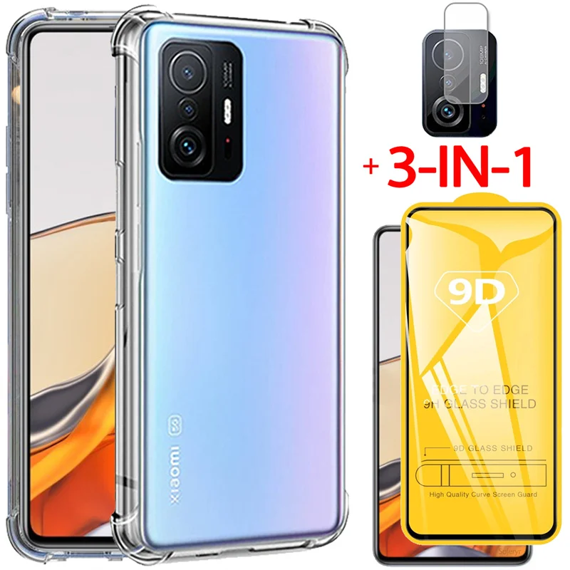 

Mi 11T Anti-shock Clear Case for Mi11T Pro Silicone Phone Cases Mi 11 Lite 5G NE Xiaomi 11T Pro Soft Cover Xiaomi 11 T Pro Case