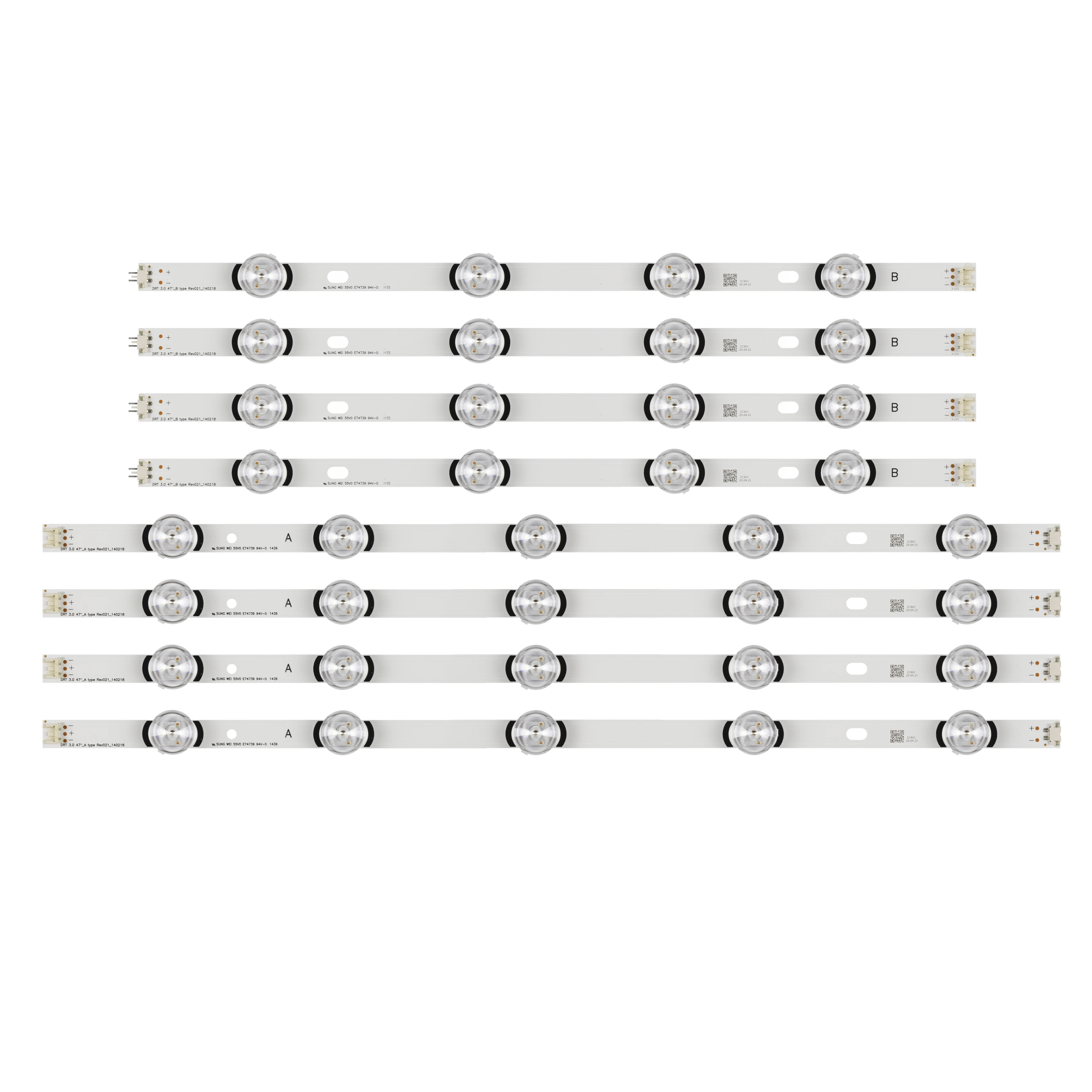 Новый комплект из 8 светодиодный ных лент для подсветки LG 47LB552U ZA 47LB551V ZC innotek DRT 3 0 47