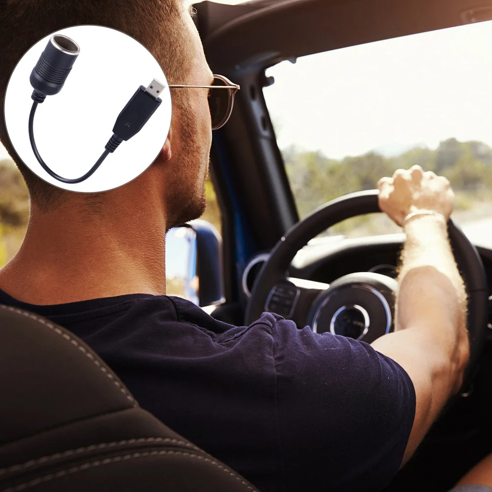 

2 Pcs Female Power Converter Cigarette Lighter Socket for Car Driving Recorder