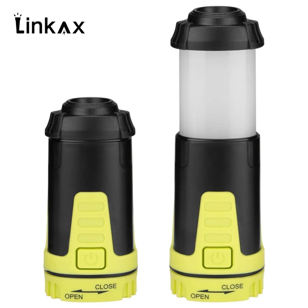 Выдвижной светильник для кемпинга 5 режимов белый и красный свет гибкий