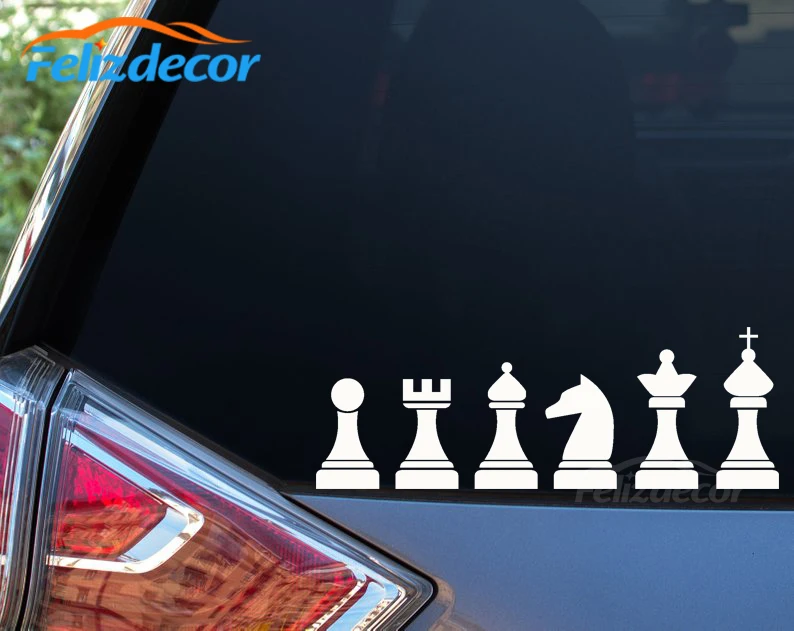 Шахматное оружие автомобильные наклейки наклейка на окно или дверь высокое