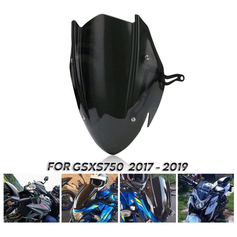 Для Suzuki GSX-S750 GSXS750 GSX-S GSXS 750 2017 2018 2019 Черный ветрозащитный экран на лобовое стекло с