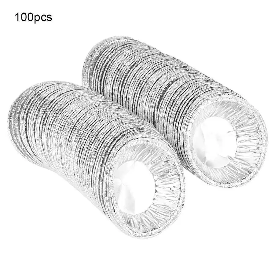 100PCS Non-Stick Egg Tart Mold Cupcake Cake Cookies Tin Mould Case Cup Kitchen Baking Tool |