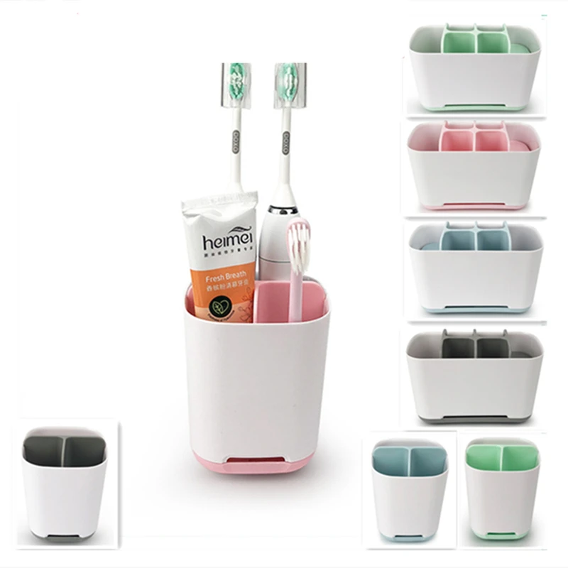 

Держатель для зубной щетки, 4 цвета, футляр для бритья, макияжа, электрической зубной щетки, держатель зубной пасты, органайзер, подставка, ак...