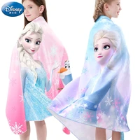 disney frozen elsa childrens bath towel swimming speed towel sunscreen portable shawl beach towel