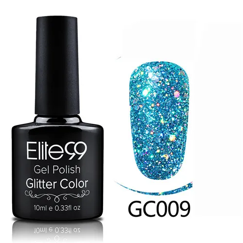 GC009 Elite99 гибридные Лаки гель лак для ногтей набор Гель-лак с блестками Живопись ногтей искусство поли УФ гель лак Топ базовый праймер для маникюра - Color: GC009