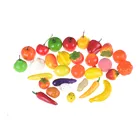 Горячая Распродажа, 10 шт.лот, кухонные игрушки, мини имитация пены, искусственные фрукты и овощи для детей, игрушки для ролевых игр