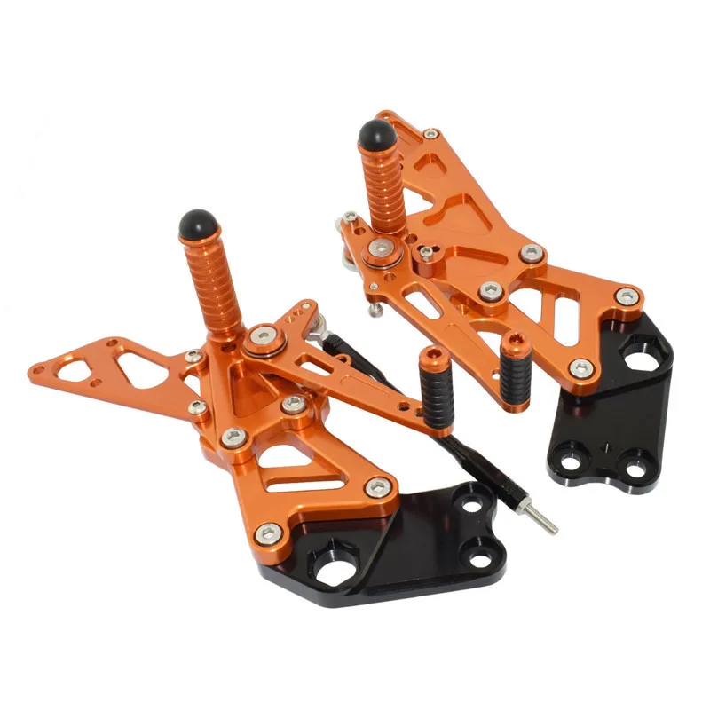 Waase для KTM RC125 RC200 RC390 RC 125 200 390- регулируемые наездники задние наборы Rearset Подножка для ног колышки