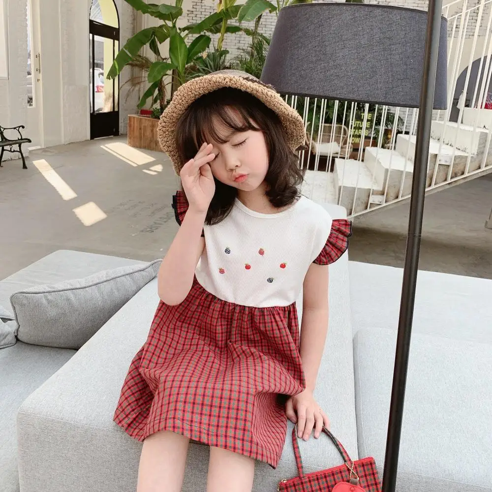 Детские летние платья новинка 2020 одежда для маленьких девочек милое платье в