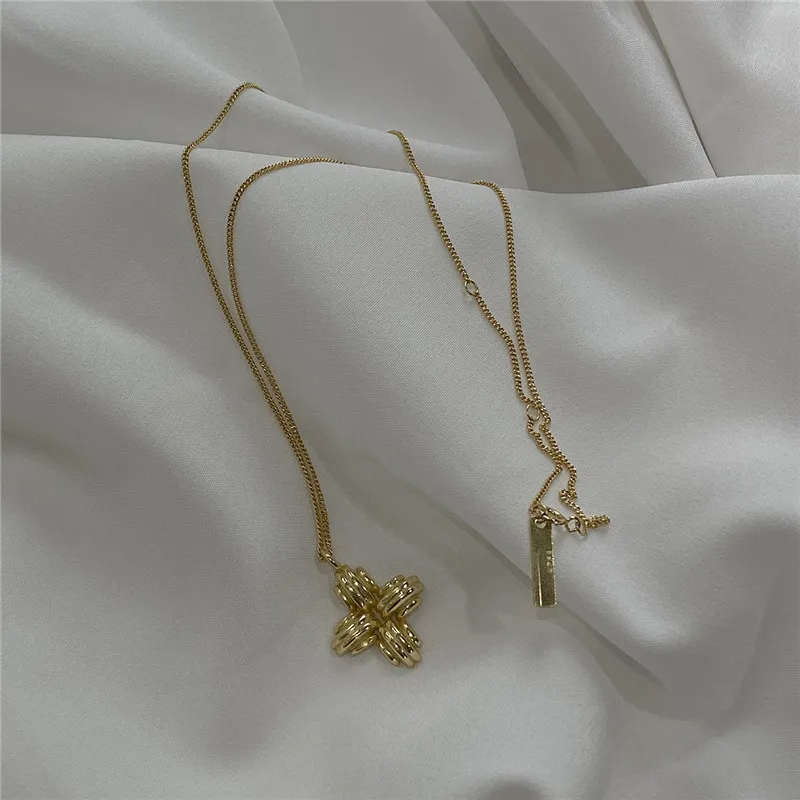 Женское ожерелье из серебра 925 пробы с крестом и цветком | Украшения аксессуары