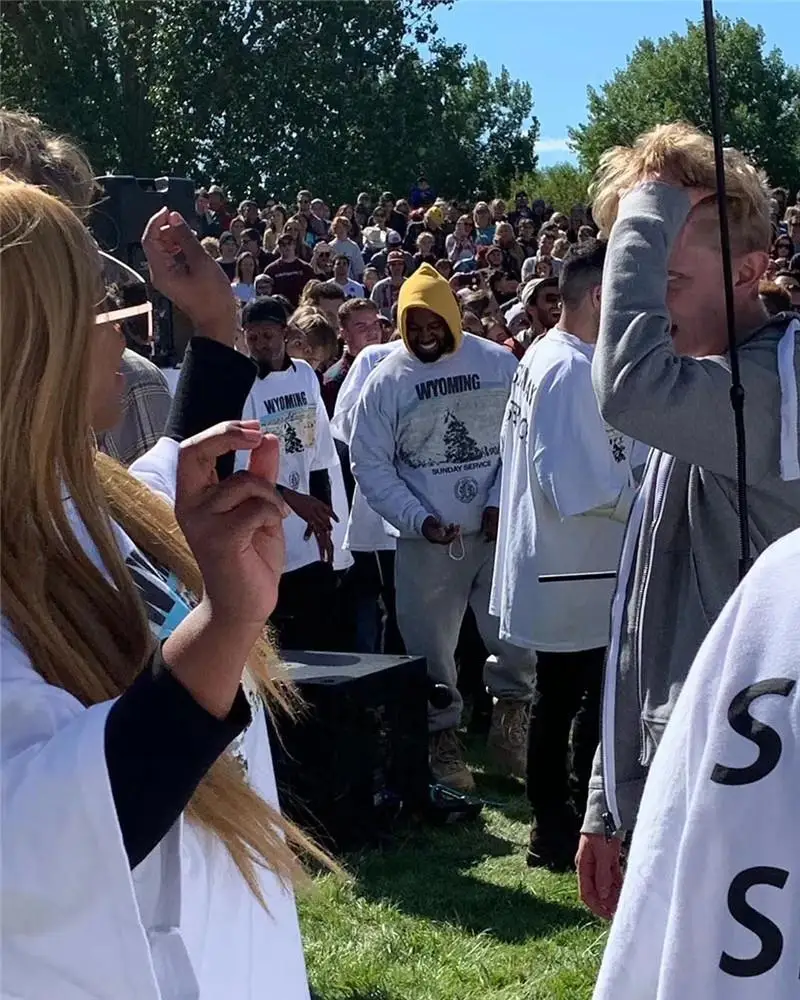 

Kanye West Sunday Service WYOMING Hoodies Men Women 1:1 Casual high quality Streetwear Sunday Service Kanye West Sweatshirts