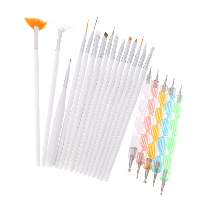

Nail Brushes Light Therapy Pen Set All For Manicure Tools Crystal Silicone Point Drill Pencil Gel Polish Fingernail Accessories