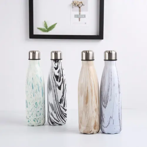 Креативная кружка из нержавеющей стали объемом 500 мл бутылка для воды вакуумная