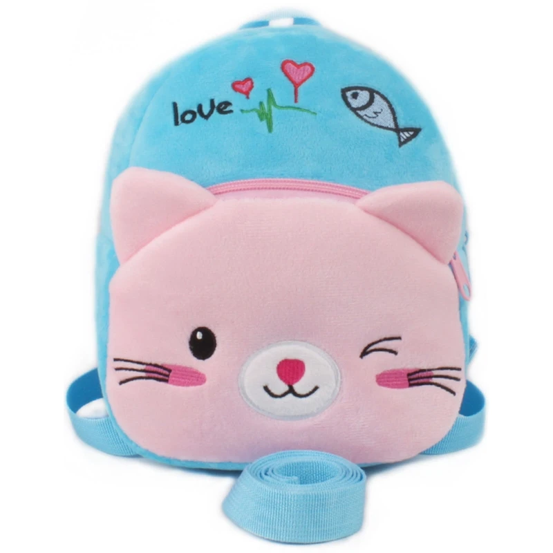 

Cute Toddler Backpack Toddler Bag Plush Animal Cartoon Mini Travel Bag for Baby Girl Boy 2-4 Years