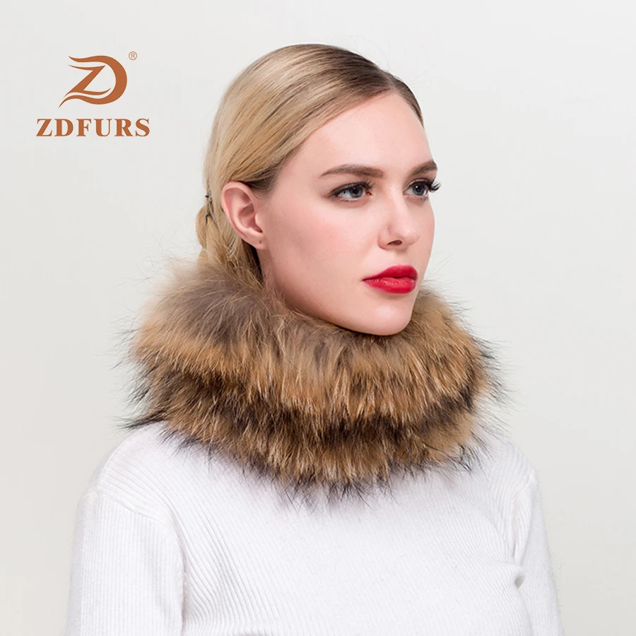 ZDFURS * Новое поступление повязка на голову из лисьего меха ручной работы вязаный