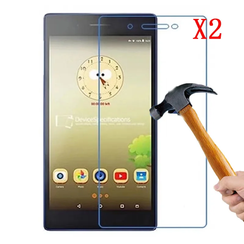 

2 шт., Защитное стекло для Lenovo Tab 4 7,0 дюйма