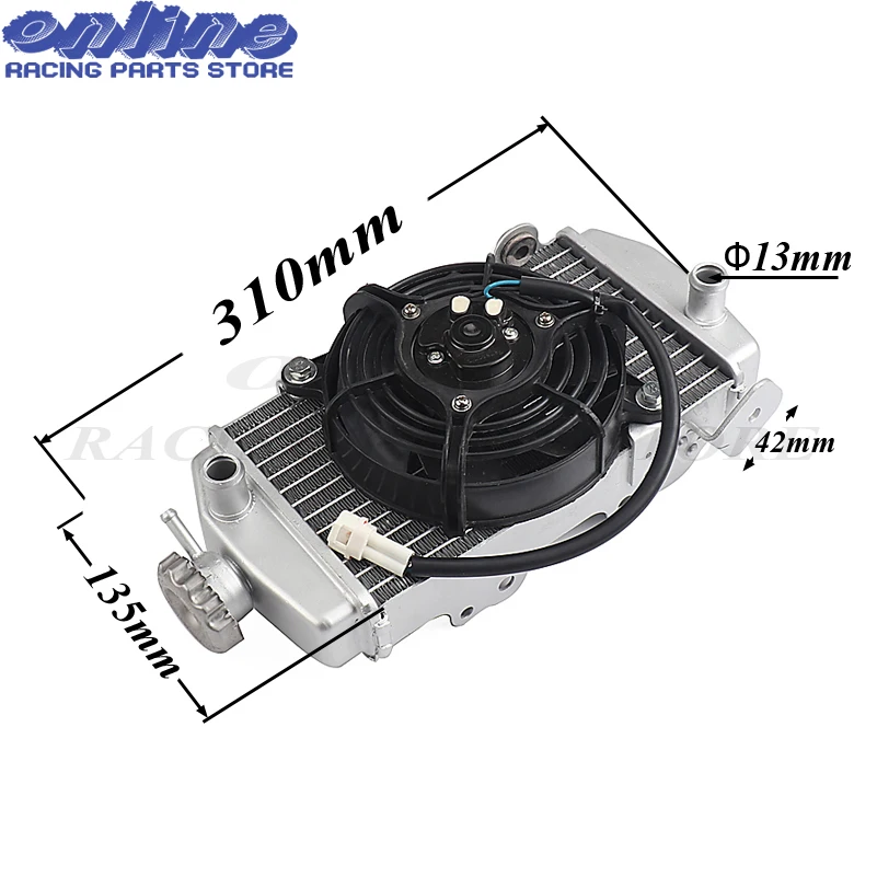 Zongshen 4 клапана NC250 с водяным охлаждением 250 куб. См радиатор двигателя XMoto apollo