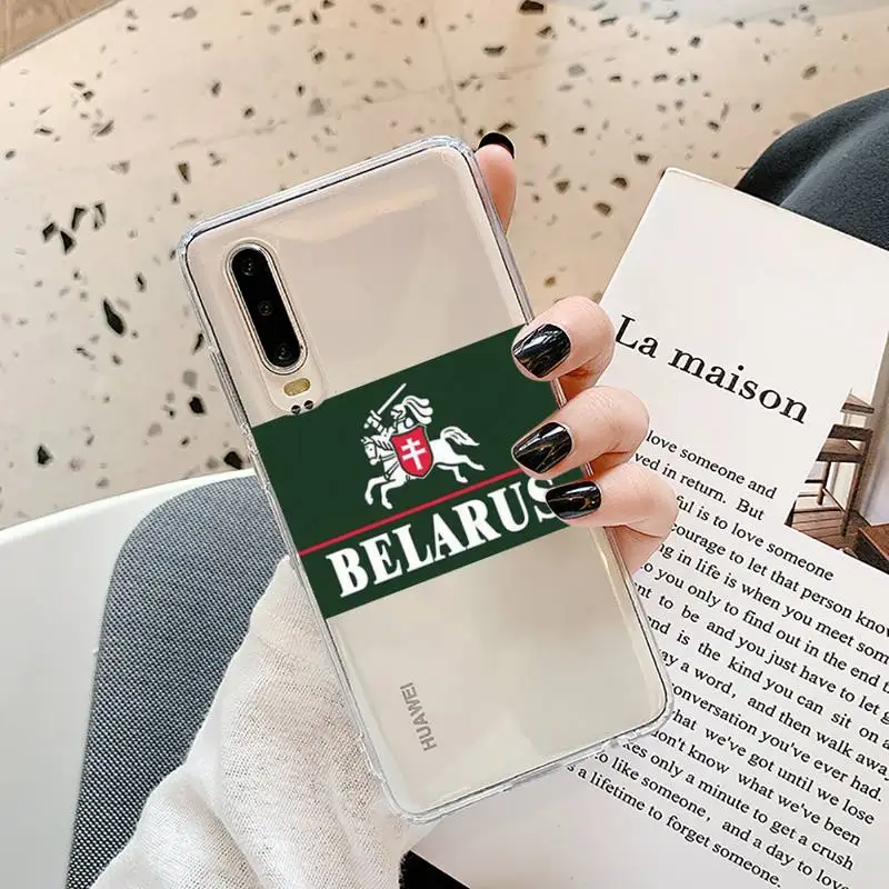 

Republic Belarus National Phone Case Transparent for Samsung A71 S9 10 20 HUAWEI p30 40 honor 10i 8x xiaomi note 8 Pro 10t 11