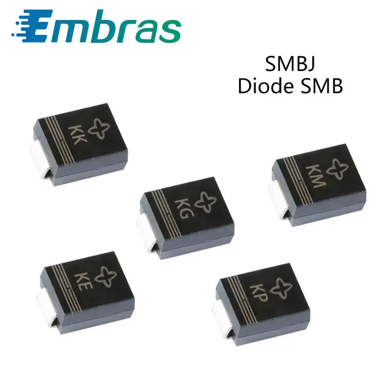 Светодиоды SMD TVS SMBJ12A SMBJ13A SMBJ14A SMBJ15A SMBJ16A SMBJ17CA SMBJ18CA SMBJ20CA SMBJ22CA SMBJ24CA 600 Вт 5-440 В SMB 50 шт. |